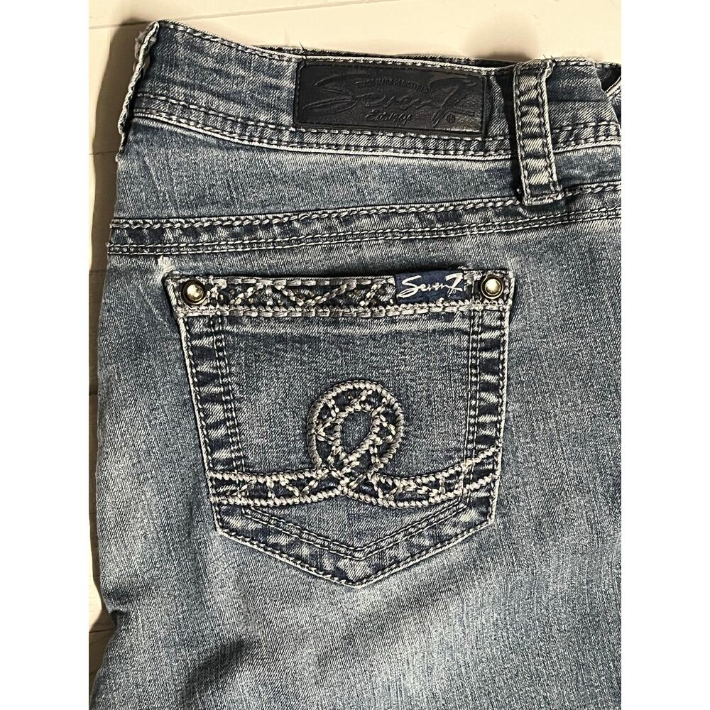 Seven 7 Jeans Womens 7 Jeans 10P Slim Straight Leg - Picture 10 of 14